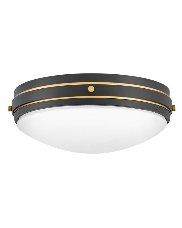 Hinkley - 39053BK - LED Flush Mount - Oliver - Black from Lighting & Bulbs Unlimited in Charlotte, NC