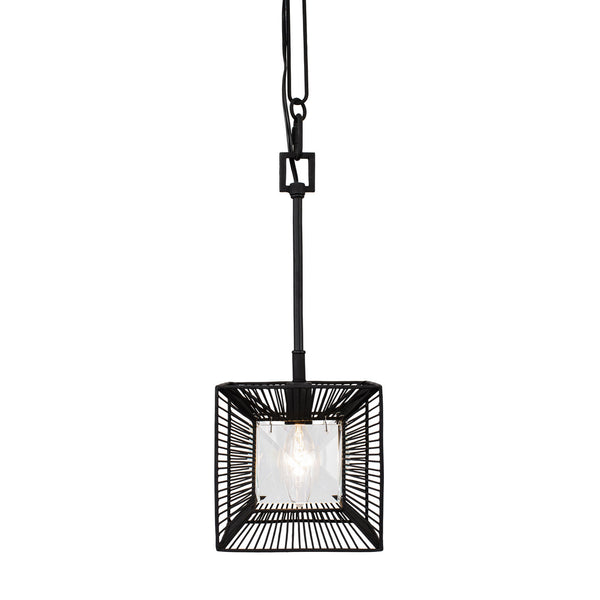 Varaluz - 366M01CB - One Light Mini Pendant - Arcade - Carbon from Lighting & Bulbs Unlimited in Charlotte, NC