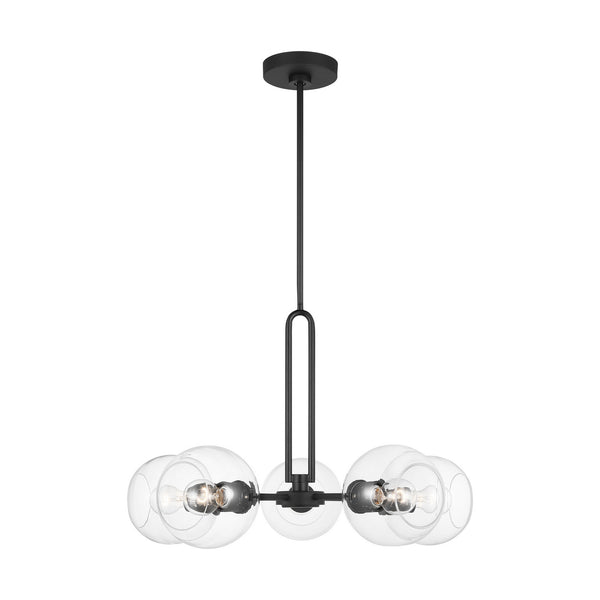 Visual Comfort Studio - 3155705-112 - Five Light Chandelier - Codyn - Midnight Black from Lighting & Bulbs Unlimited in Charlotte, NC