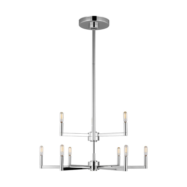 Visual Comfort Studio - 3164209-05 - Nine Light Chandelier - Fullton - Chrome from Lighting & Bulbs Unlimited in Charlotte, NC