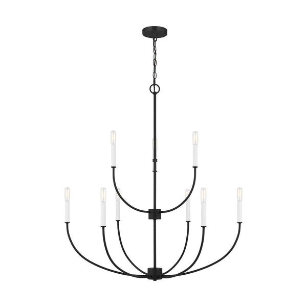 Visual Comfort Studio - 3167109-112 - Nine Light Chandelier - Greenwich - Midnight Black from Lighting & Bulbs Unlimited in Charlotte, NC