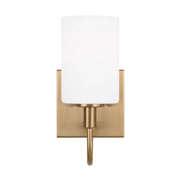 Visual Comfort Studio - 4157101-848 - One Light Bath Vanity - Oak Moore - Satin Brass from Lighting & Bulbs Unlimited in Charlotte, NC