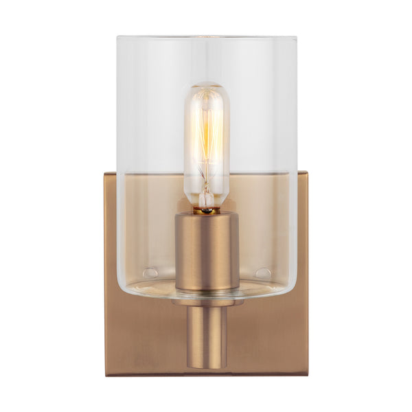 Visual Comfort Studio - 4164201-848 - One Light Bath Vanity - Fullton - Satin Brass from Lighting & Bulbs Unlimited in Charlotte, NC