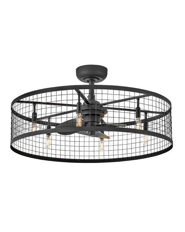 Hinkley - 904730FMB-LIA - 30" LED Fandelier - Finnigan - Matte Black from Lighting & Bulbs Unlimited in Charlotte, NC