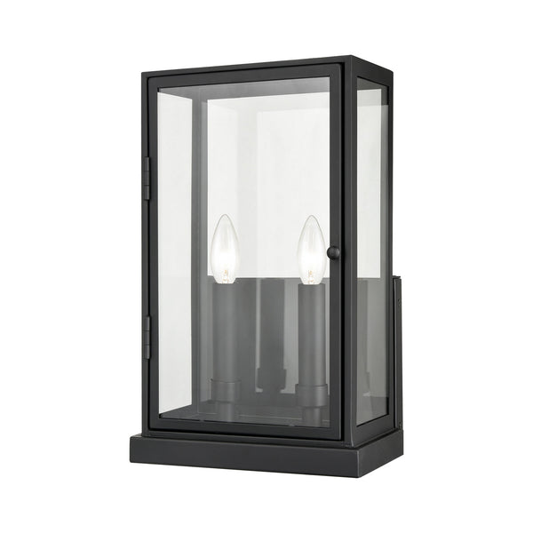 ELK Home - 45522/2 - Two Light Outdoor Wall Sconce - Foundation - Matte Black from Lighting & Bulbs Unlimited in Charlotte, NC
