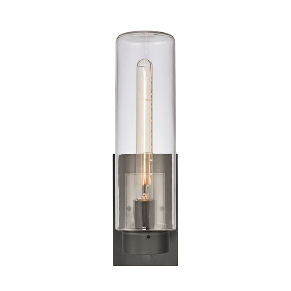 ELK Home - 69671/1 - One Light Outdoor Wall Sconce - Garity - Textured Black from Lighting & Bulbs Unlimited in Charlotte, NC