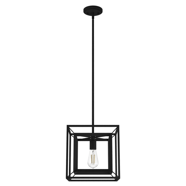 Hunter - 19406 - One Light Pendant - Doherty - Natural Black Iron from Lighting & Bulbs Unlimited in Charlotte, NC