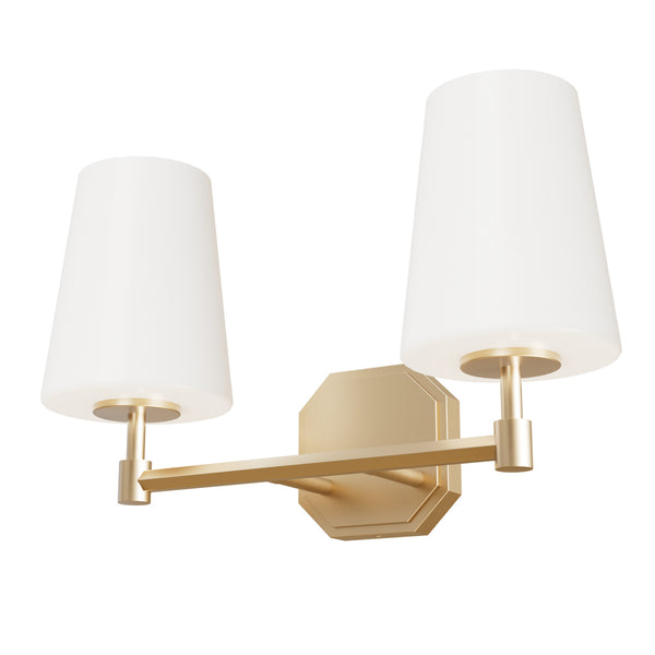 Hunter - 19880 - Two Light Vanity - Nolita - Alturas Gold from Lighting & Bulbs Unlimited in Charlotte, NC