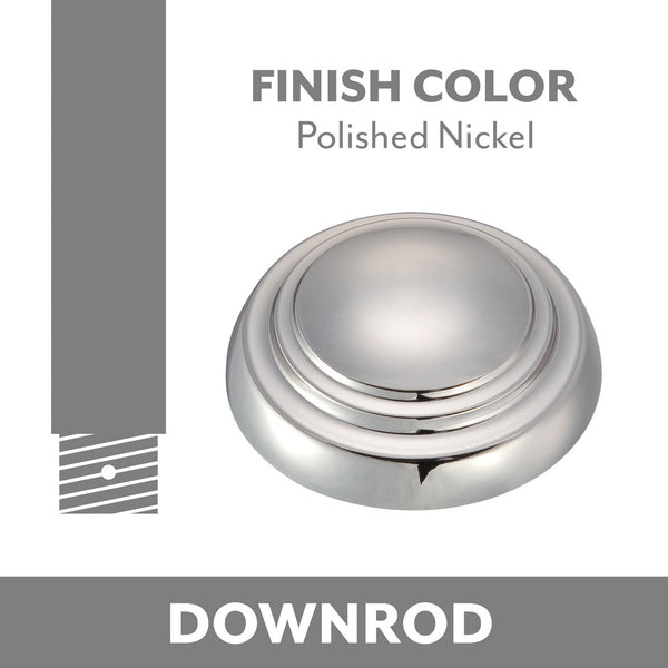 Minka Aire - DR1512-PN - Down Rod With Wire And Connector - Polished Nickel from Lighting & Bulbs Unlimited in Charlotte, NC