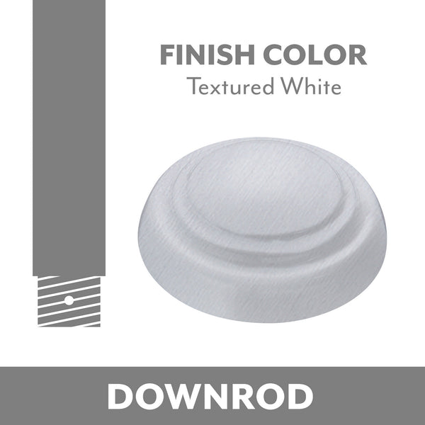 Minka Aire - DR560-TW - Down Rod - Downrods - Heavy Textured White from Lighting & Bulbs Unlimited in Charlotte, NC