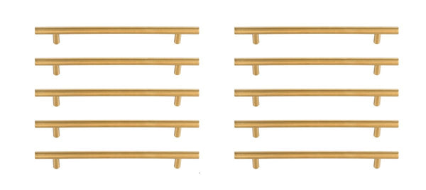 Elegant Lighting - PL400-7-BR-10PK - Bar Pull Multipack (set of 10) - Quinn - Brass from Lighting & Bulbs Unlimited in Charlotte, NC