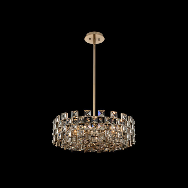 Allegri - 036656-038-FR001 - Nine Light Pendant - Piazze - Brushed Champagne Gold from Lighting & Bulbs Unlimited in Charlotte, NC