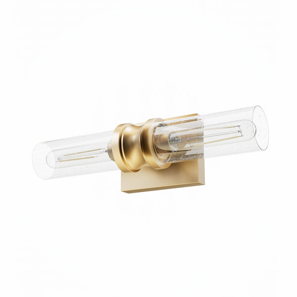 Hunter - 19933 - Two Light Vanity - Lenlock - Alturas Gold from Lighting & Bulbs Unlimited in Charlotte, NC