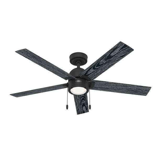 Hunter - 51760 - 52"Ceiling Fan - Erling - Matte Black from Lighting & Bulbs Unlimited in Charlotte, NC