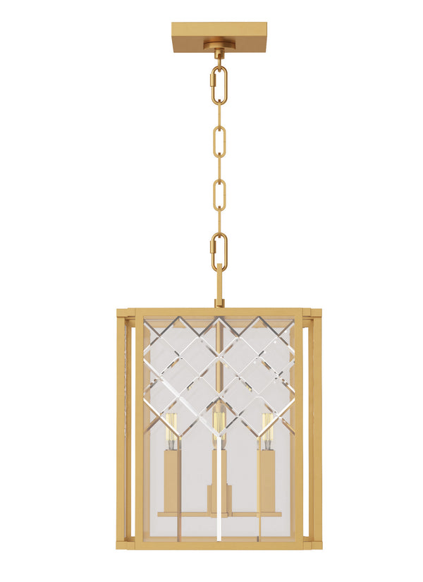 Visual Comfort Studio - AC1134BBS - Four Light Pendant - Erro - Burnished Brass from Lighting & Bulbs Unlimited in Charlotte, NC