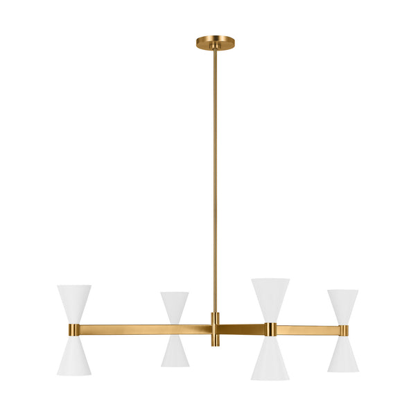 Visual Comfort Studio - AEC1088MWT - Eight Light Chandelier - Albertine - Matte White from Lighting & Bulbs Unlimited in Charlotte, NC