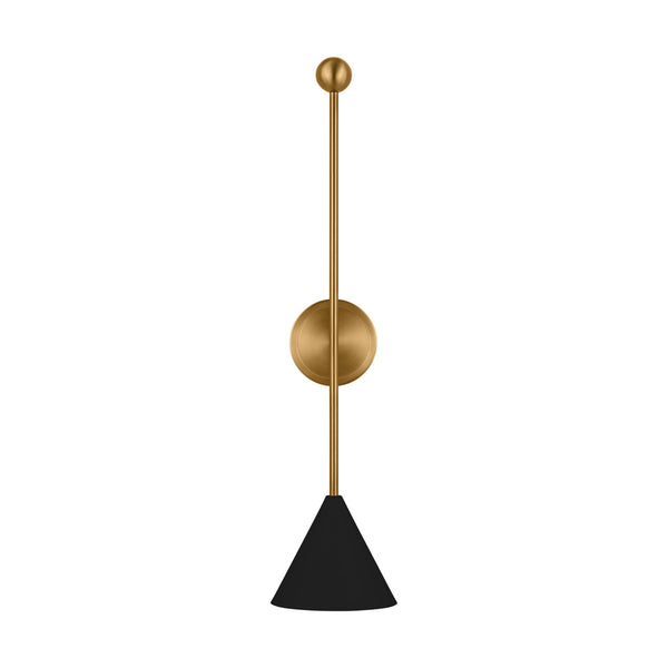 Visual Comfort Studio - AEW1041MBKBBS - One Light Bath Fixture - Cosmo - Midnight Black and Burnished Brass from Lighting & Bulbs Unlimited in Charlotte, NC