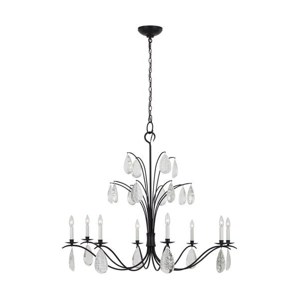 Visual Comfort Studio - CC1598AI - Eight Light Chandelier - Shannon - Aged Iron from Lighting & Bulbs Unlimited in Charlotte, NC