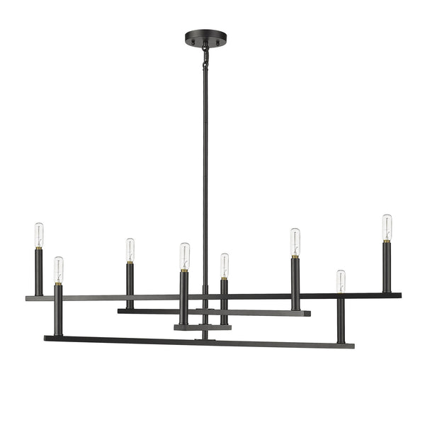Acclaim Lighting - IN20026BK - Eight Light Chandelier - Hale - Black from Lighting & Bulbs Unlimited in Charlotte, NC