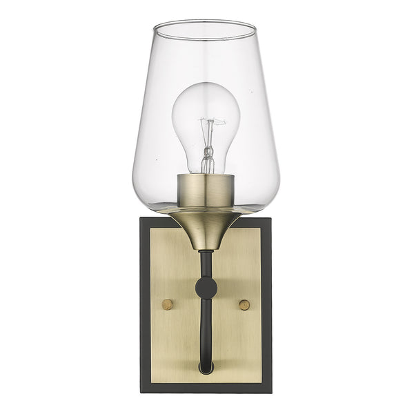 Acclaim Lighting - IN40080BK - One Light Vanity - Gladys - Antique Brass and Black from Lighting & Bulbs Unlimited in Charlotte, NC
