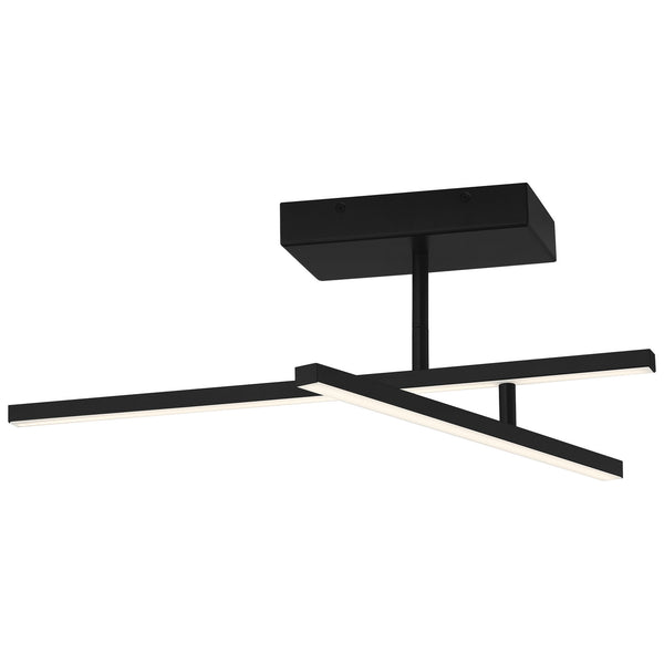 Access - 63077LEDD-MBL/ACR - LED Semi-Flush Mount - Duo - Matte Black from Lighting & Bulbs Unlimited in Charlotte, NC