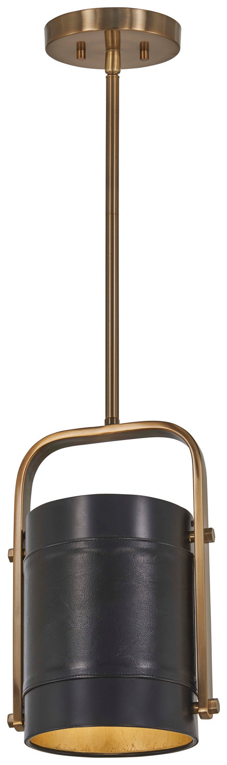 Metropolitan - N6691-857 - One Light Mini Pendant - Contrast - Aged Antique Brass And Coal from Lighting & Bulbs Unlimited in Charlotte, NC