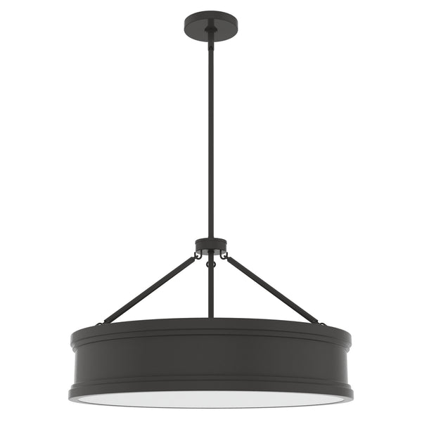 Hunter - 19612 - Six Light Pendant - Capshaw - Noble Bronze from Lighting & Bulbs Unlimited in Charlotte, NC