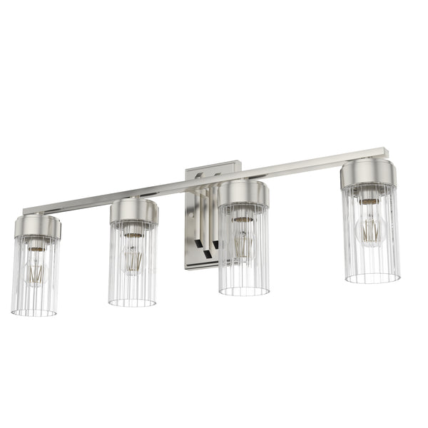 Hunter - 19687 - Four Light Vanity - Gatz - Brushed Nickel from Lighting & Bulbs Unlimited in Charlotte, NC
