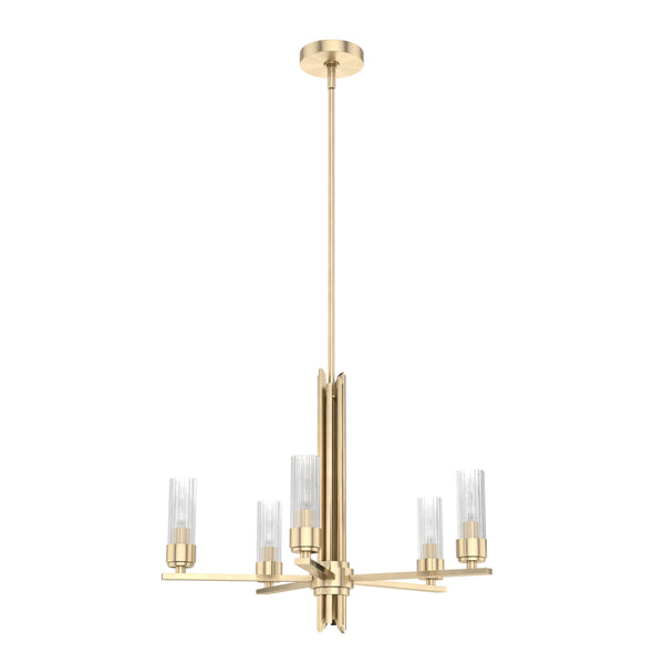Hunter - 19783 - Five Light Chandelier - Gatz - Alturas Gold from Lighting & Bulbs Unlimited in Charlotte, NC