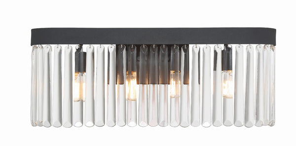 Crystorama - EMO-5403-BF - Four Light Bath - Emory - Black Forged from Lighting & Bulbs Unlimited in Charlotte, NC