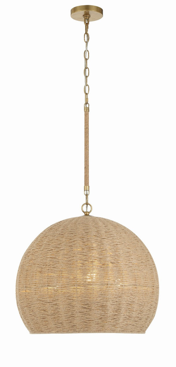 Crystorama - JAC-10503-SG - Three Light Pendant - Jace - Soft Gold from Lighting & Bulbs Unlimited in Charlotte, NC