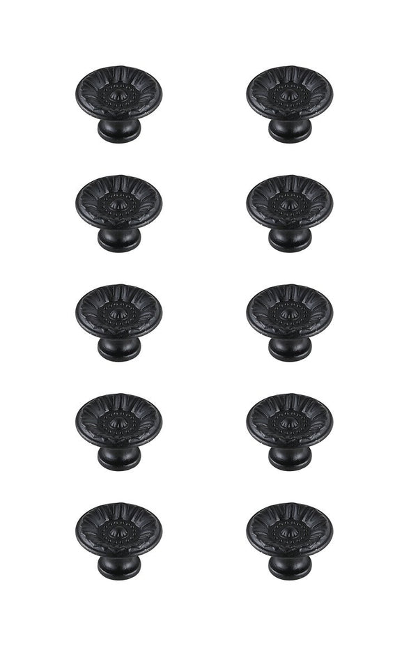 Elegant Lighting - KB2010-MB-10PK - Knob Multipack (Set of 10) - Corio - Matte Black from Lighting & Bulbs Unlimited in Charlotte, NC