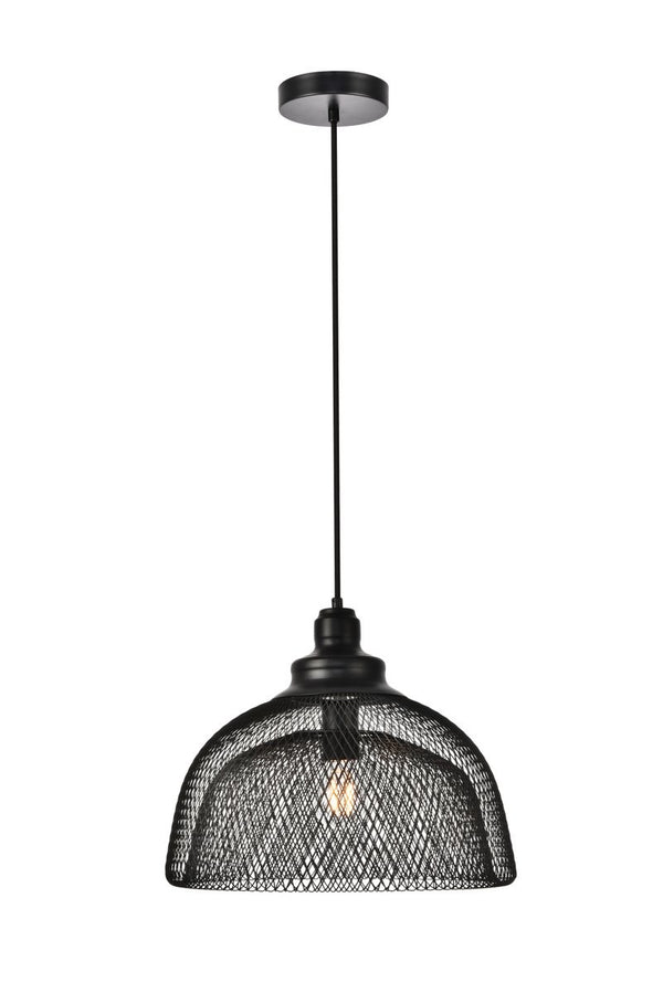 Elegant Lighting - LDPD2032 - One Light Pendant - Warren - Black from Lighting & Bulbs Unlimited in Charlotte, NC