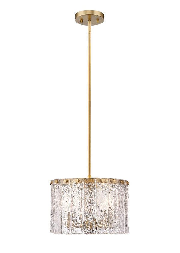 Z-Lite - 1943P12-MGLD - Three Light Pendant - Glacier - Modern Gold from Lighting & Bulbs Unlimited in Charlotte, NC