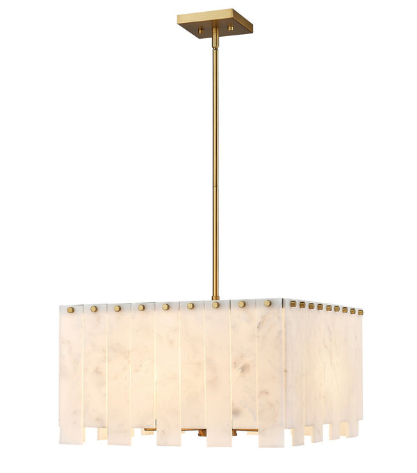 Z-Lite - 345P20-RB - Four Light Pendant - Viviana - Rubbed Brass from Lighting & Bulbs Unlimited in Charlotte, NC