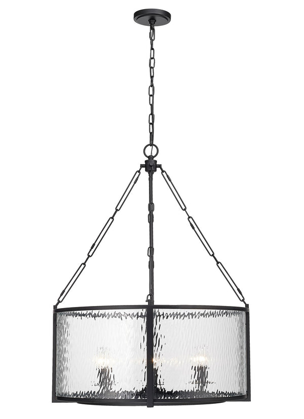 Z-Lite - 346P26-MB - Six Light Pendant - Barrington - Matte Black from Lighting & Bulbs Unlimited in Charlotte, NC