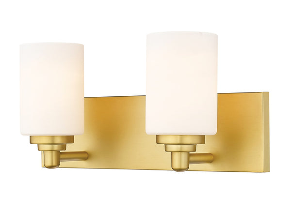 Z-Lite - 485-2V-BG - Two Light Vanity - Soledad - Brushed Gold from Lighting & Bulbs Unlimited in Charlotte, NC
