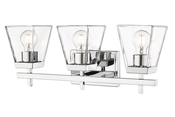 Z-Lite - 819-3V-CH - Three Light Vanity - Lauren - Chrome from Lighting & Bulbs Unlimited in Charlotte, NC