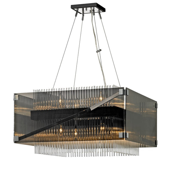 Troy Lighting - F5906-BRZ/PC - Eight Light Chandelier - Apollo - Bronze from Lighting & Bulbs Unlimited in Charlotte, NC