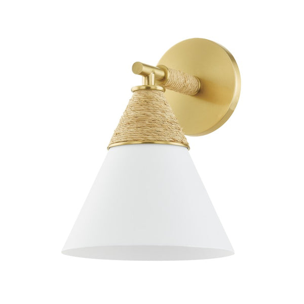 Mitzi - H709101-AGB/TWH - One Light Wall Sconce - Mica - Aged Brass from Lighting & Bulbs Unlimited in Charlotte, NC