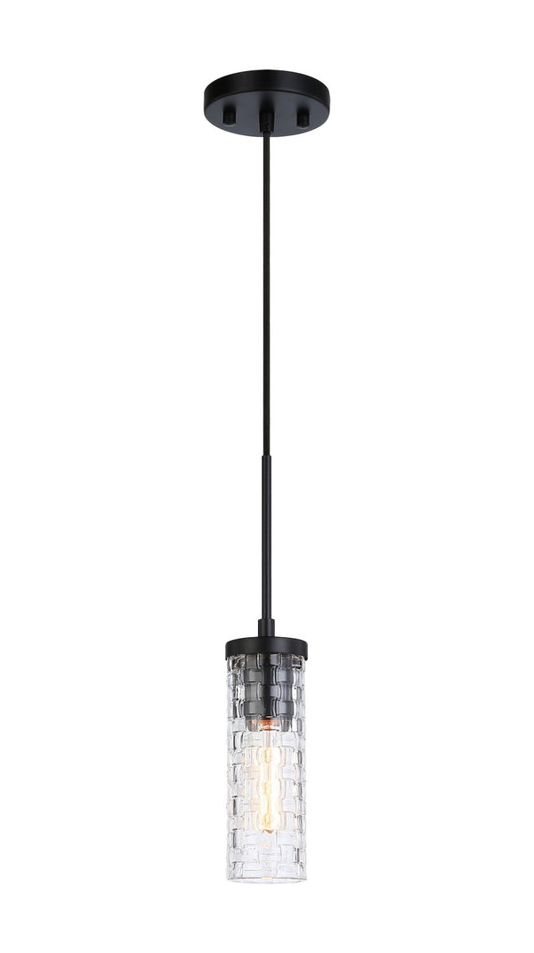 Matteo Lighting - C32101BK - One Light Pendant - Weaver - Black from Lighting & Bulbs Unlimited in Charlotte, NC