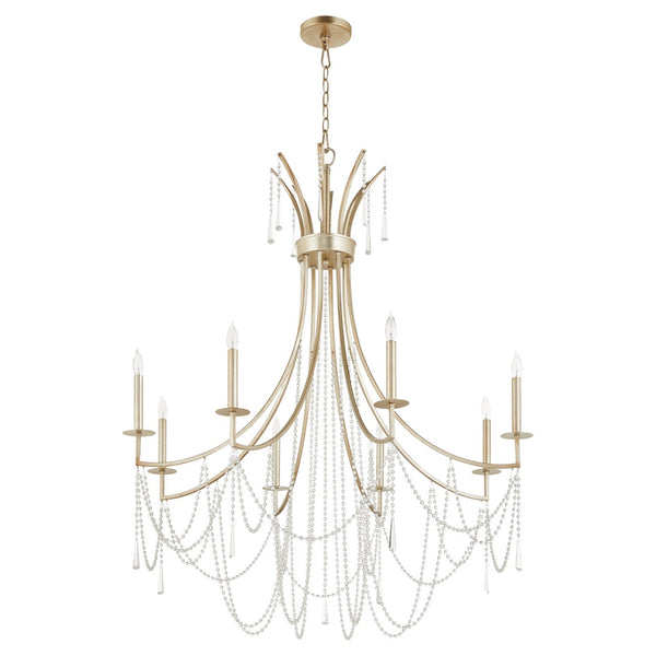 Quorum - 628-8-60 - Eight Light Chandelier - Malin - Antique Silver from Lighting & Bulbs Unlimited in Charlotte, NC