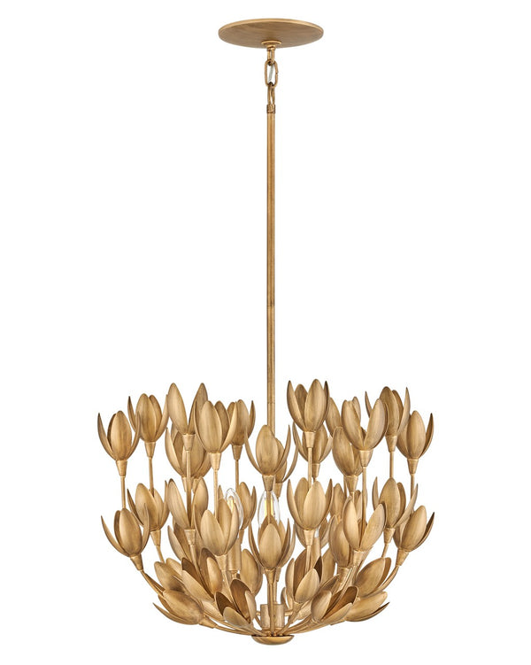 Hinkley - 30011BNG - LED Pendant - Flora - Burnished Gold from Lighting & Bulbs Unlimited in Charlotte, NC