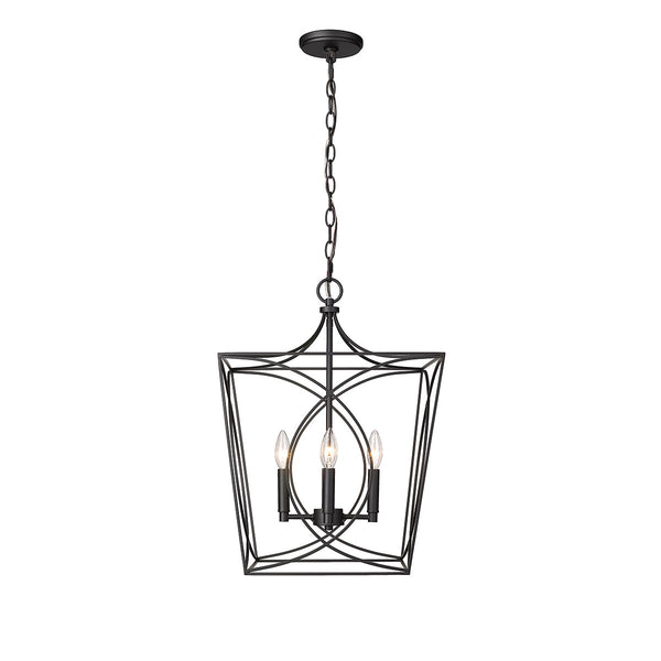 Millennium - 4002-MB - Four Light Pendant - Tracy - Matte Black from Lighting & Bulbs Unlimited in Charlotte, NC