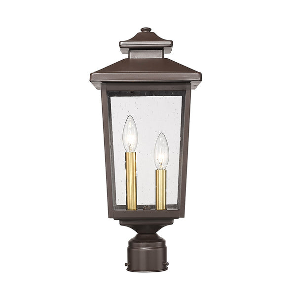 Millennium - 4644-PBZ - Two Light Outdoor Post Lantern - Eldrick - Powder Coat Bronze from Lighting & Bulbs Unlimited in Charlotte, NC