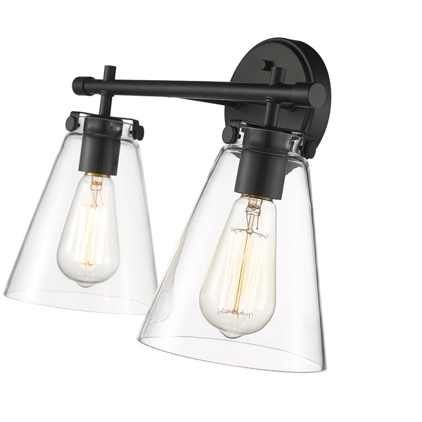 Millennium - 8122-MB - Two Light Vanity - Aliza - Matte Black from Lighting & Bulbs Unlimited in Charlotte, NC