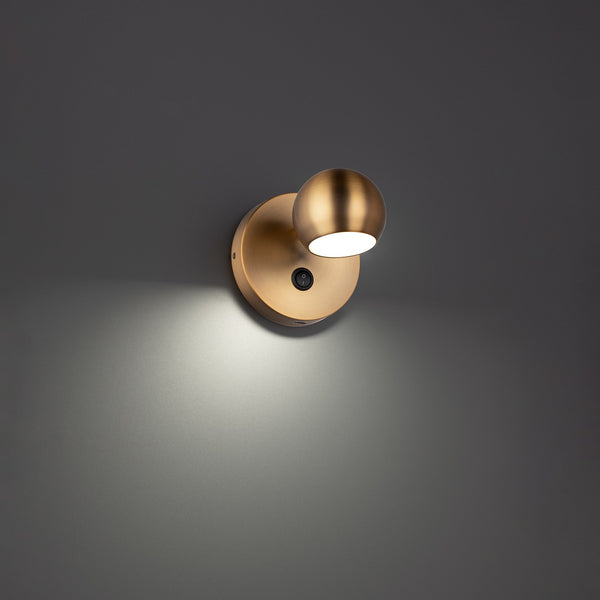 W.A.C. Lighting - BL-67305-AB - LED Bed Task Light - Duplex - Aged Brass from Lighting & Bulbs Unlimited in Charlotte, NC
