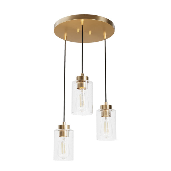 Hunter - 13063 - Three Light Cluster - Hartland - Alturas Gold from Lighting & Bulbs Unlimited in Charlotte, NC