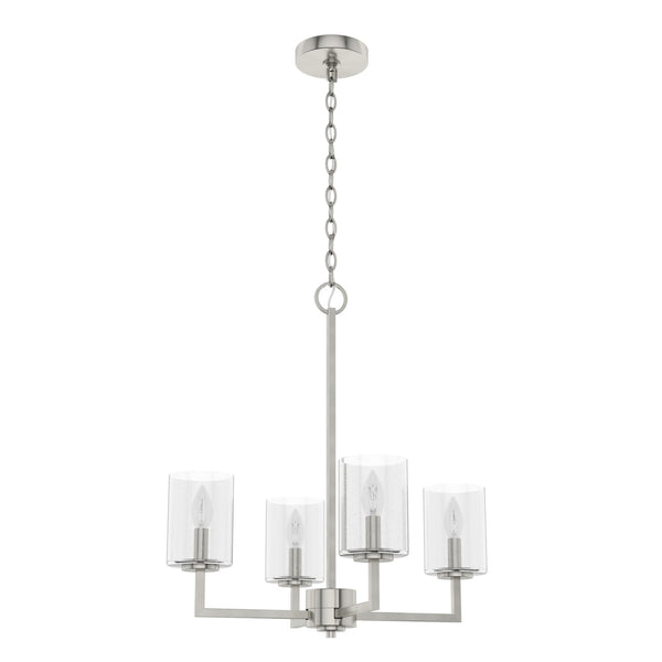 Hunter - 19537 - Four Light Chandelier - Kerrison - Brushed Nickel from Lighting & Bulbs Unlimited in Charlotte, NC