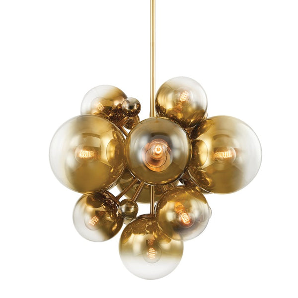 Corbett Lighting - 427-36-VPB - 13 Light Chandelier - Kyoto - Vintage Polished Brass from Lighting & Bulbs Unlimited in Charlotte, NC